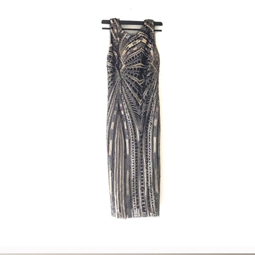 Zara Sequin Dress with open back - Picture 3 of 5